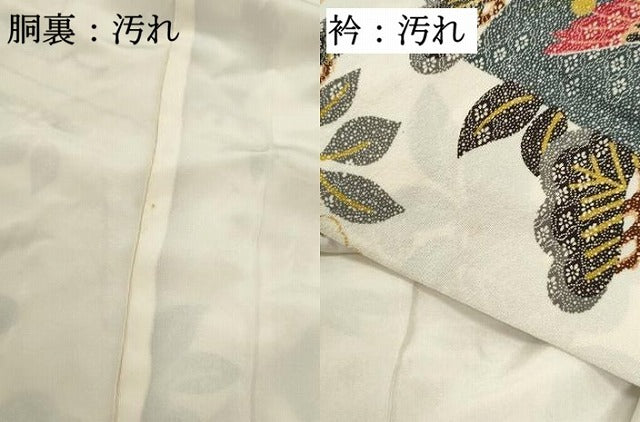 平和屋着物■上質な小紋 扇面花文 正絹 逸品 DABE0911qa
