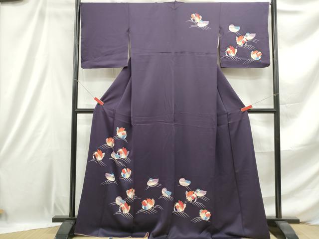平和屋着物■訪問着 鴛鴦文 正絹 逸品 DABE0913qa