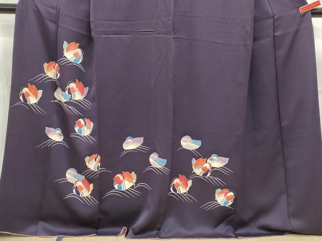 平和屋着物■訪問着 鴛鴦文 正絹 逸品 DABE0913qa