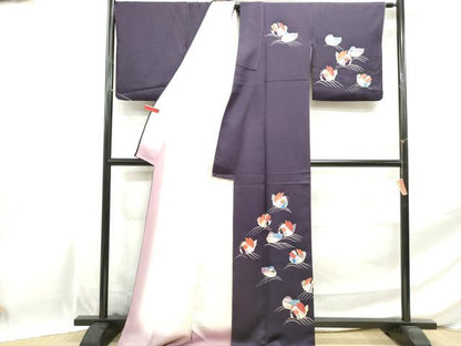 平和屋着物■訪問着 鴛鴦文 正絹 逸品 DABE0913qa