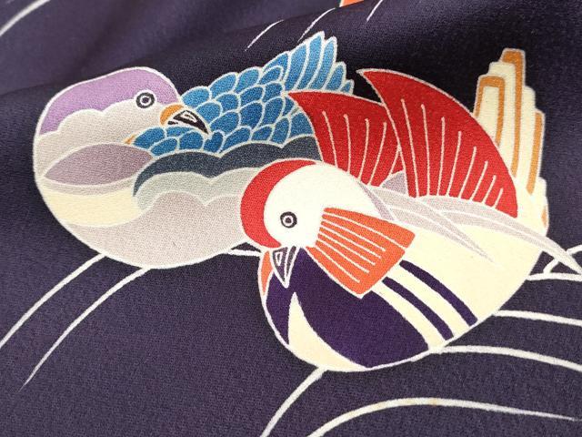 平和屋着物■訪問着 鴛鴦文 正絹 逸品 DABE0913qa