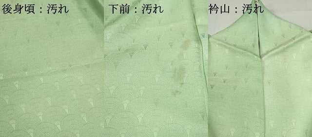 平和屋着物■上質な小紋 青海波文 暈し染め 正絹 逸品 DABE0915qa
