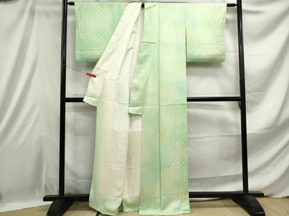 平和屋着物■上質な小紋 青海波文 暈し染め 正絹 逸品 DABE0915qa