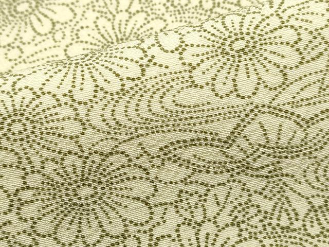 平和屋着物■上質な小紋 流水草花文 正絹 逸品 DABE0923qa