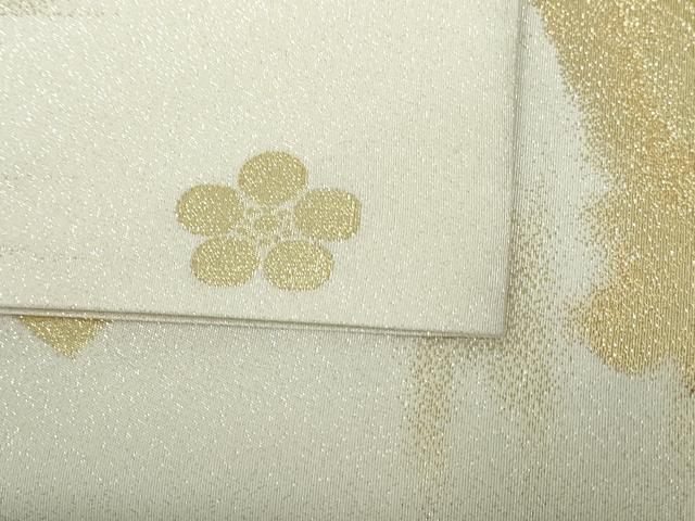 平和屋着物◎太鼓柄袋帯　重ね地紙雲文　金銀糸　正絹　逸品　DABE0955qa