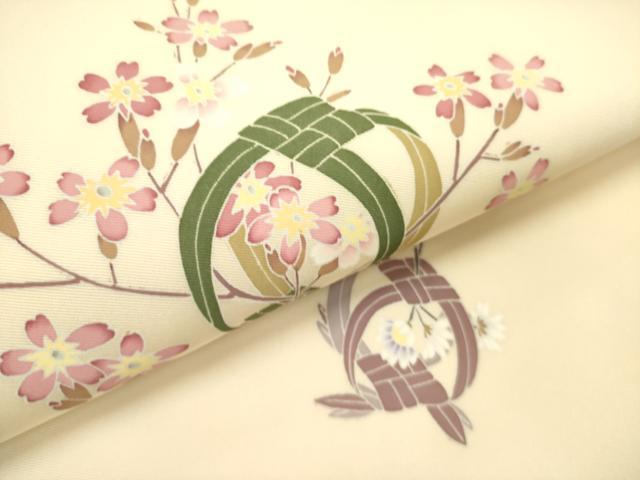 平和屋着物●塩瀬　九寸名古屋帯　友禅　作家物　草花　正絹　逸品　DABE1010op 平和屋着物○塩瀬 九寸名古屋帯 友禅 作家物 草花 正絹 逸品 DABE1010op