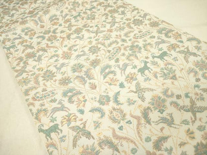 平和屋着物●織物一筋名門　織悦　全通柄　本袋帯　動物花文　金糸　正絹　逸品　DABE1014op