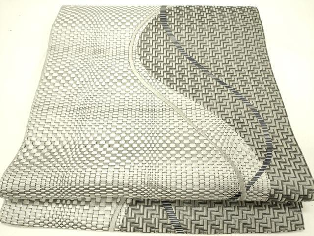 平和屋着物●本場筑前博多織　八寸名古屋帯　流線文　正絹　逸品　DABE1017op 平和屋着物○本場筑前博多織 八寸名古屋帯 流線文 正絹 逸品