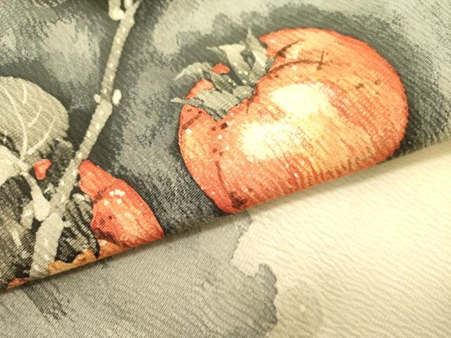 平和屋着物●九寸名古屋帯　作家物　手描き　成り物　鬼しぼ縮緬　正絹　逸品　DABE1028op