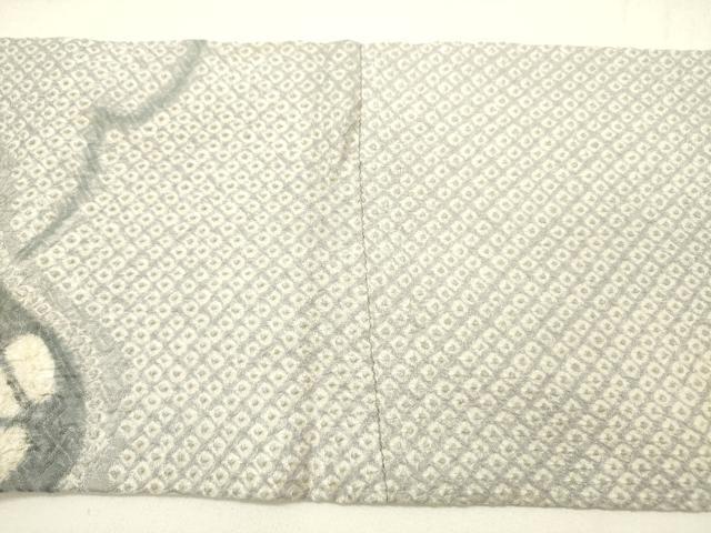 平和屋着物●名門　藤娘きぬたや・総絞り　創作　九寸名古屋帯　草花　正絹　逸品　DABE1043op