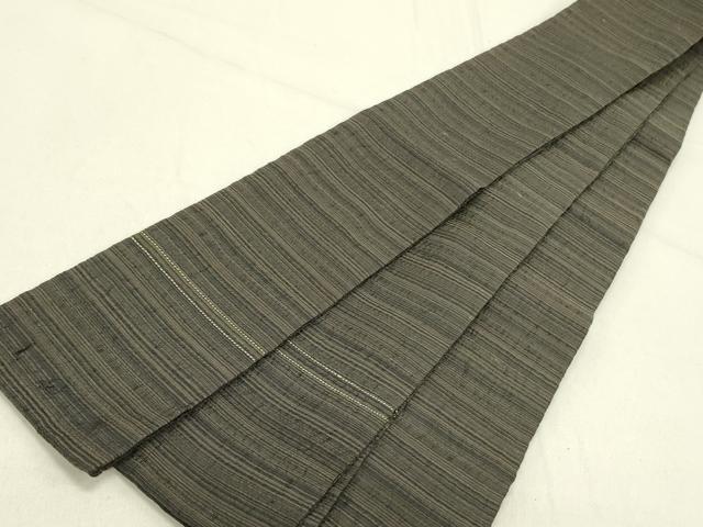 平和屋着物●男性　角帯　横段文　正絹　逸品　DABE1055op