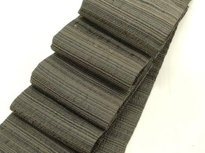 平和屋着物●男性　角帯　横段文　正絹　逸品　DABE1055op