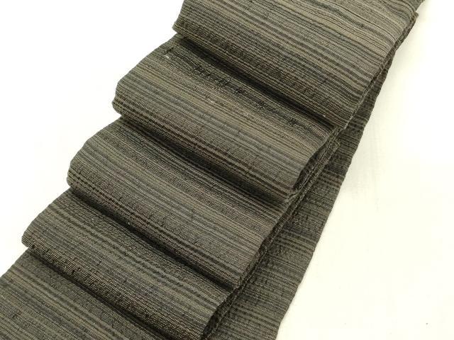 平和屋着物●男性　角帯　横段文　正絹　逸品　DABE1055op