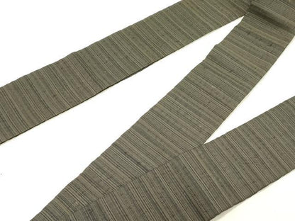 平和屋着物●男性　角帯　横段文　正絹　逸品　DABE1055op