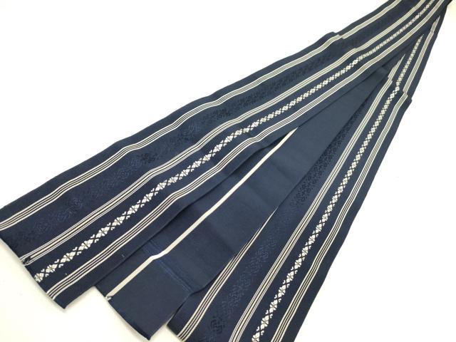 平和屋着物●男性　本場筑前博多織　角帯　献上　正絹　逸品　未使用　DABE1056op