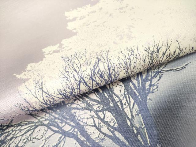 平和屋着物●日展作家　山本唯与志　レリーフ染　太鼓柄袋帯　風景文　引箔　正絹　逸品　DABE1060op