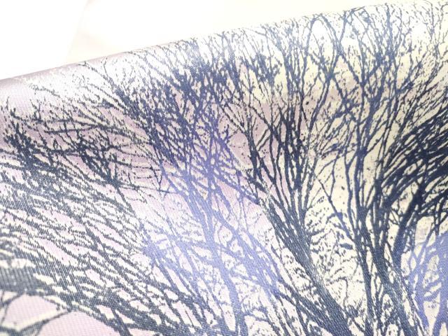 平和屋着物●日展作家　山本唯与志　レリーフ染　太鼓柄袋帯　風景文　引箔　正絹　逸品　DABE1060op