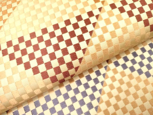 平和屋着物●西陣　川島織物　洗える最高級着物　＜英＞はなぶさ謹製　六通柄京袋帯　唐織　鱗文　たとう紙付き　DABE1076op