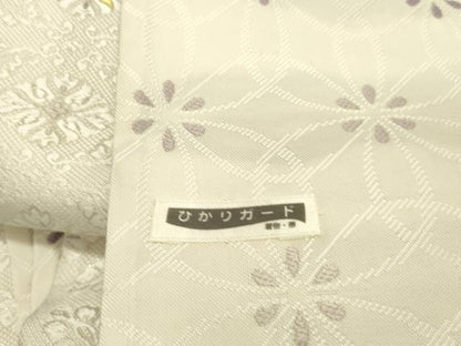 平和屋着物●両面　全通柄袋帯　唐織　草花　金銀糸　正絹　逸品　DABE1087op