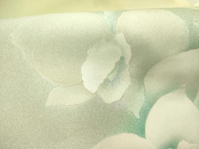 平和屋着物●塩瀬　九寸名古屋帯　草花　金銀彩　正絹　逸品　DABE1093op