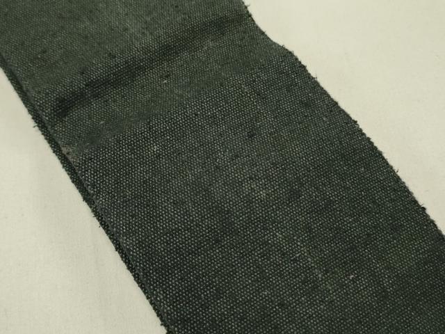 平和屋着物●男性　角帯　紬地　百入茶色　正絹　逸品　DABE1097op