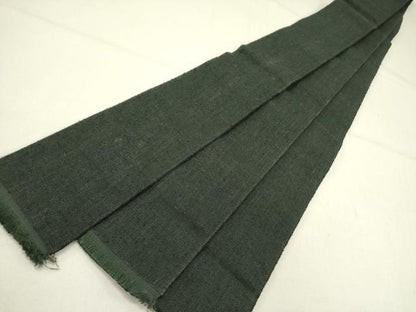 平和屋着物●男性　角帯　紬地　百入茶色　正絹　逸品　DABE1097op