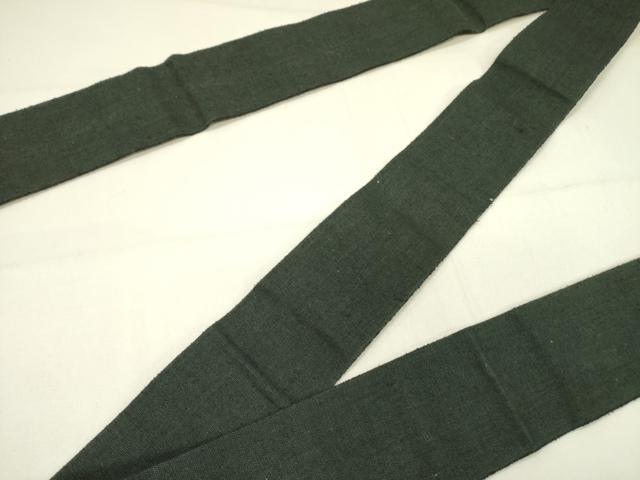 平和屋着物●男性　角帯　紬地　百入茶色　正絹　逸品　DABE1097op