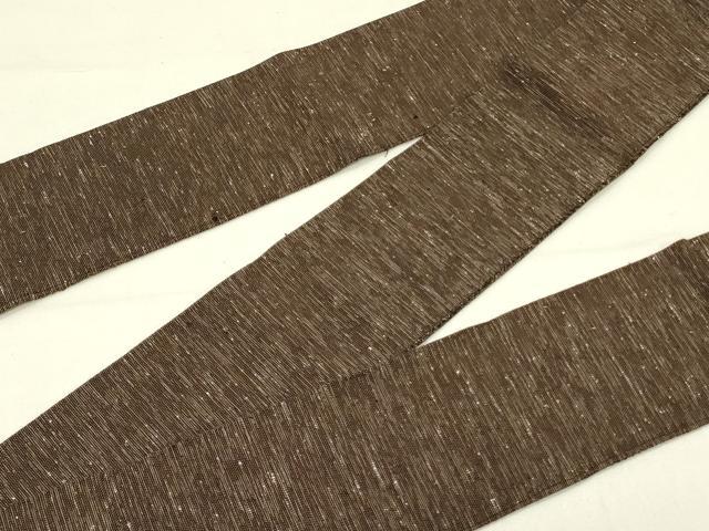 平和屋着物●男性　角帯　紬地　霞文　正絹　逸品　DABE1100op