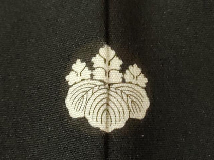 平和屋着物■豪華黒留袖　駒刺繍　風景花文　金彩　正絹　逸品　DABE1117op