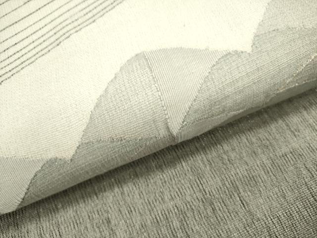 平和屋着物▽太鼓柄袋帯 スリーシーズン 春夏秋 すくい織 抽象文様 正絹 逸品 DABE1171op
