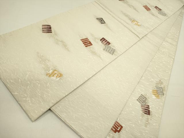 平和屋着物●太鼓柄袋帯　源氏香　松葉散らし　金糸　正絹　逸品　DABE1179op