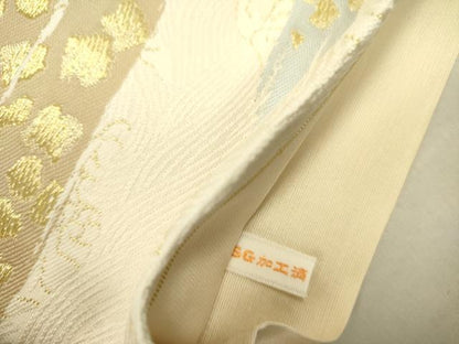 平和屋着物●六通柄袋帯　正倉院裂集　金糸　正絹　逸品　DABE1182op
