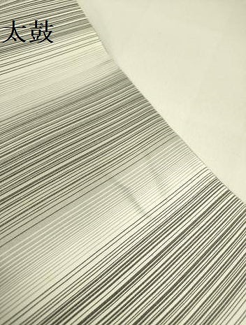 平和屋着物●両面　全通柄袋帯　横段文　正絹　逸品　DABE1195op