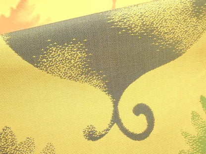 平和屋着物●桝屋高尾　六通柄　本袋帯　舞葉文　正絹　逸品　DABE1197op