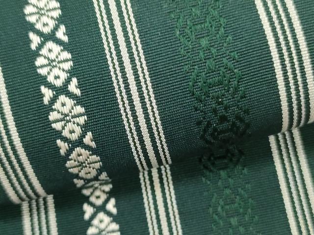 平和屋着物●男性　本場筑前博多織　角帯　献上　証紙付き　正絹　逸品　DABE1270op