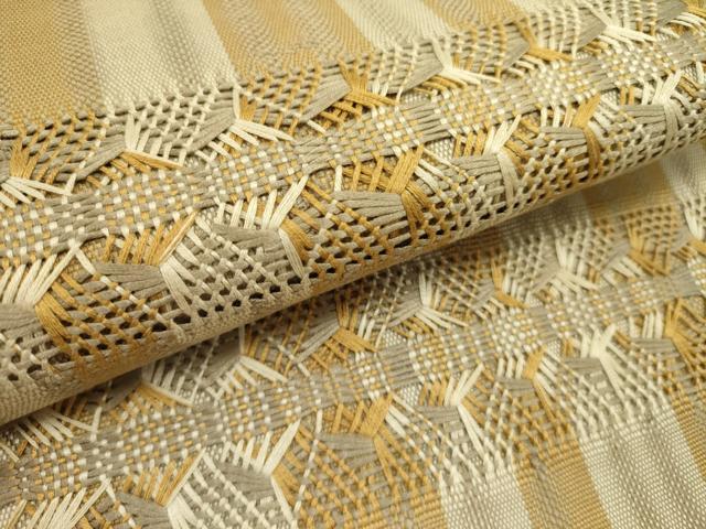 平和屋着物▽八寸名古屋帯　スリーシーズン　春夏秋　もじり織　抽象文様　正絹　逸品　DABE1290op 平和屋着物▽八寸名古屋帯 スリーシーズン 春夏秋 もじり織 抽象