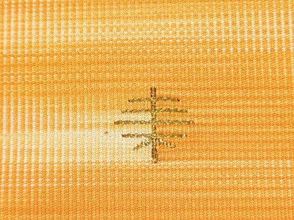 平和屋着物●京都の和装業の老舗一門　千切屋　爪掻き本綴れ　八寸名古屋帯　霞文　正絹　逸品　DABE1292op
