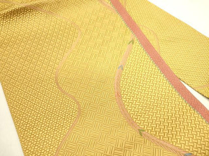 平和屋着物●本場筑前博多織　八寸名古屋帯　吉祥文　正絹　逸品　DABE1294op