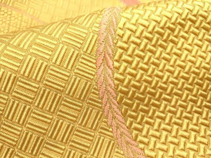 平和屋着物●本場筑前博多織　八寸名古屋帯　吉祥文　正絹　逸品　DABE1294op