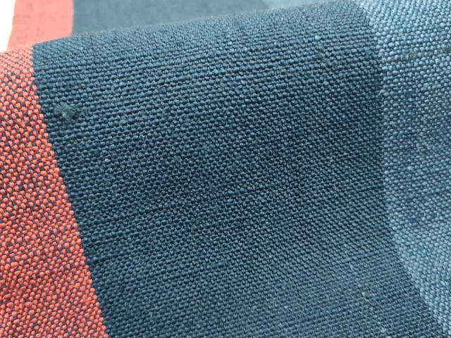 平和屋着物●八寸名古屋帯　紬地　間道　逸品　DABE1296op