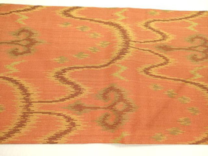平和屋着物●九寸名古屋帯　太子間道　正絹　逸品　DABE1313op