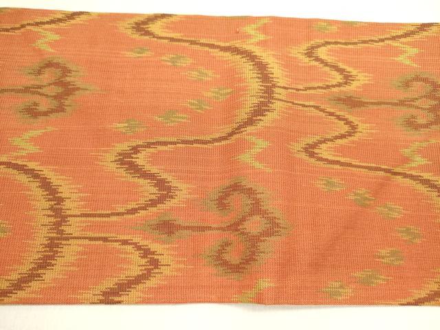 平和屋着物●九寸名古屋帯　太子間道　正絹　逸品　DABE1313op
