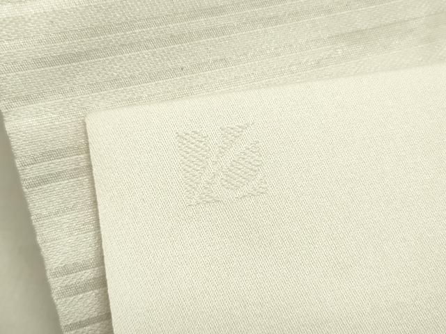 平和屋着物●西陣　川島織物　洗える最高級着物　＜英＞はなぶさ謹製　九寸名古屋帯　舞蝶文　銀糸　たとう紙付き　DABE1321op