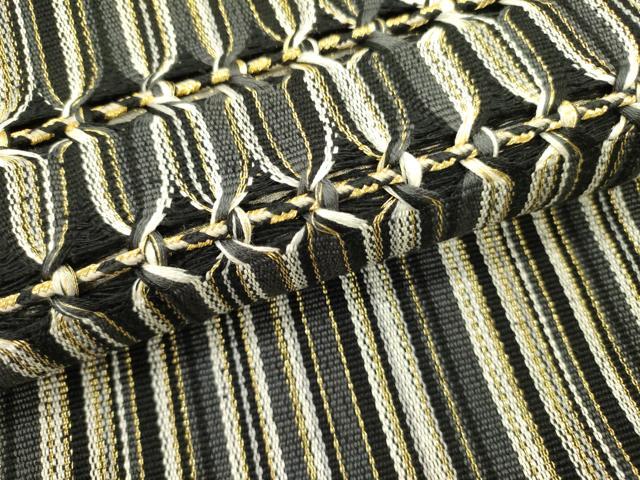 平和屋着物●太鼓柄袋帯　もじり織　抽象文様　金糸　正絹　逸品　DABE1328op 平和屋着物○太鼓柄袋帯 もじり織 抽象文様 金糸 正絹 逸品 DABE1328op