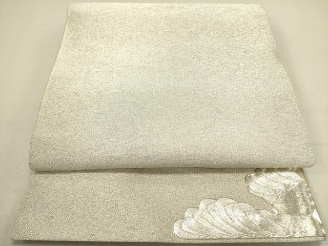 平和屋着物●国際的伝統工芸作家　十二代・藤林徳扇　苑寿　両面　全通柄袋帯　綴れ　駒刺繍 総刺繍 抽象文様 ワンポイント 逸品DABE1330op 平和屋着物○国際的伝統工芸作家 十二代・藤林徳扇 苑寿 両面 全通柄