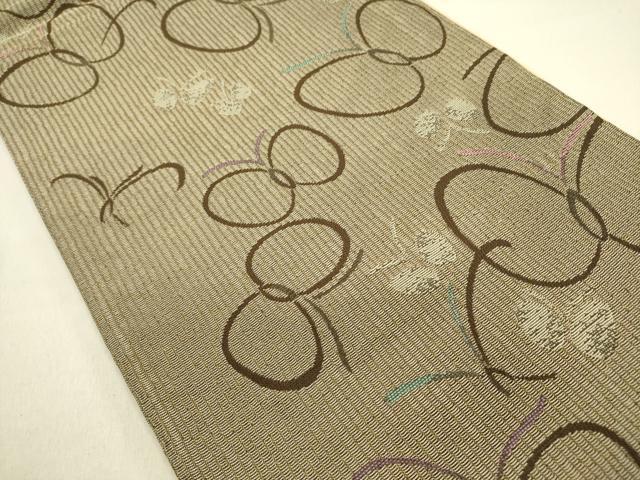 平和屋着物●六通柄袋帯　舞蝶文　正絹　逸品　DABE1335op 平和屋着物○六通柄袋帯 舞蝶文 正絹 逸品 DABE1335op