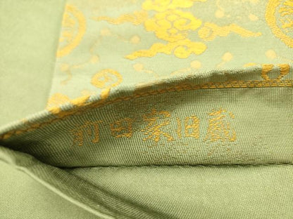 平和屋着物●六通柄袋帯　唐織　名物裂　天体文様錦　前田家旧蔵　正絹　逸品　DABE1348op