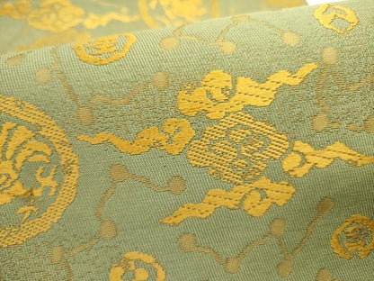 平和屋着物●六通柄袋帯　唐織　名物裂　天体文様錦　前田家旧蔵　正絹　逸品　DABE1348op