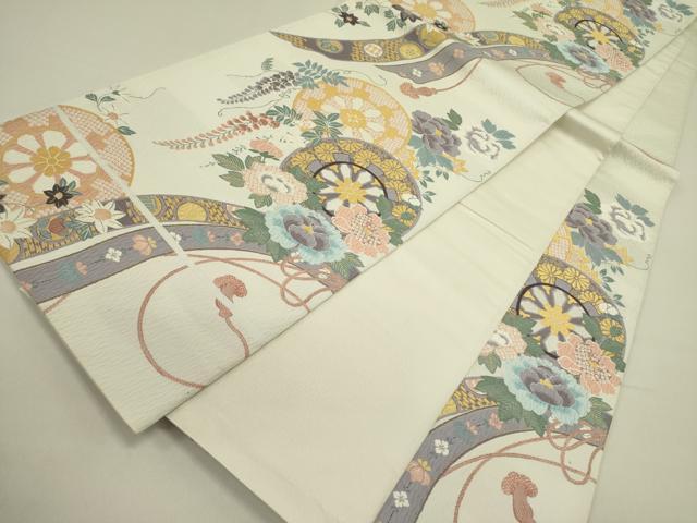 平和屋着物●六通柄袋帯　絢爛の美　金糸　正絹　逸品　DABE1356op