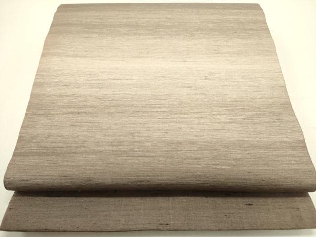 平和屋着物●全通柄袋帯　紬地　横段霞文　正絹　逸品　DABE1364op